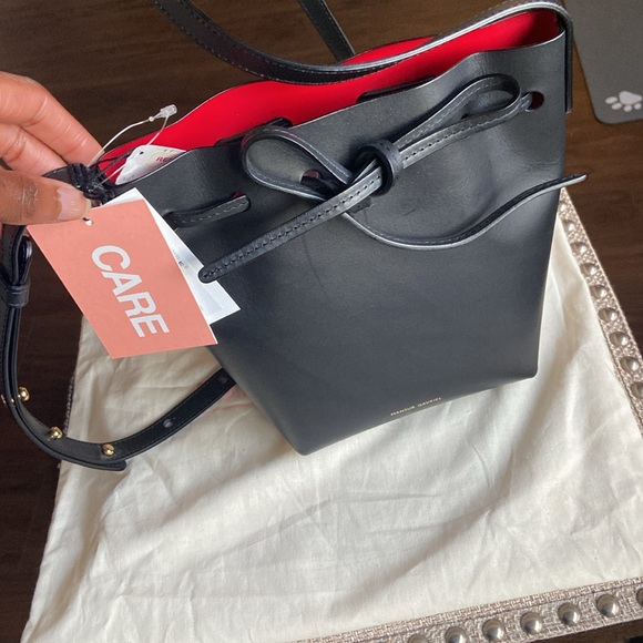 Mansur Gavriel Mini Black Bucket Bag - Authentic - NWT - Dustbag Included - Picture 2 of 6